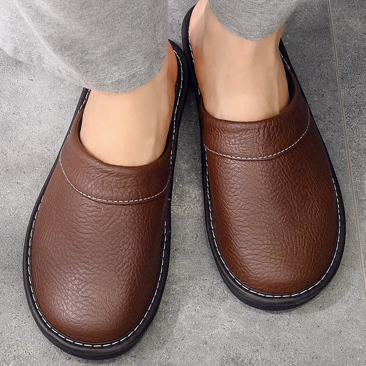 Scarpe da Uomo in Pelle Ergonomiche e Confortevoli – Nero Classico, Suola in Gomma, Fodera Morbida, Taglie 35-45 0
