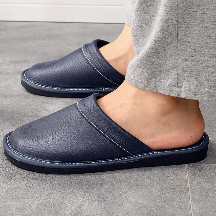 Scarpe da Uomo in Pelle Ergonomiche e Confortevoli – Nero Classico, Suola in Gomma, Fodera Morbida, Taglie 35-45 5