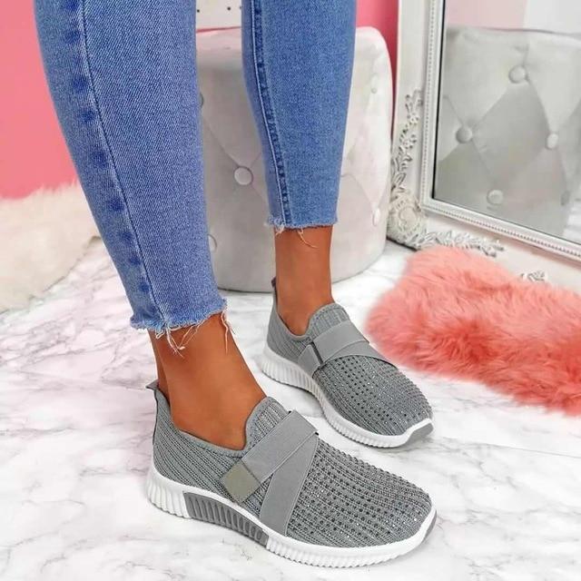 Sneakers Donna Slip-On con Velcro Comfort e Stile per Ogni Occasione 0