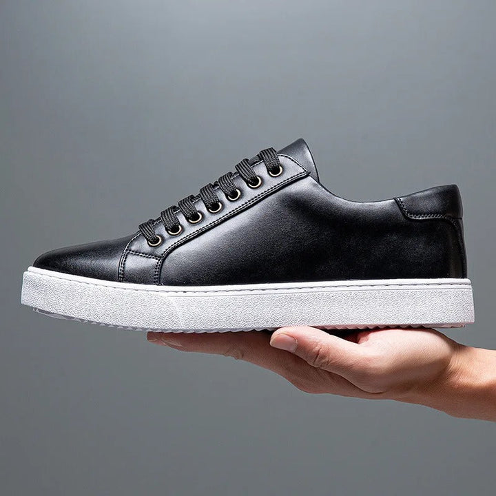Sneakers Uomo Bianche Eleganti in Pelle per Stile Casual e Semi-Formale 0