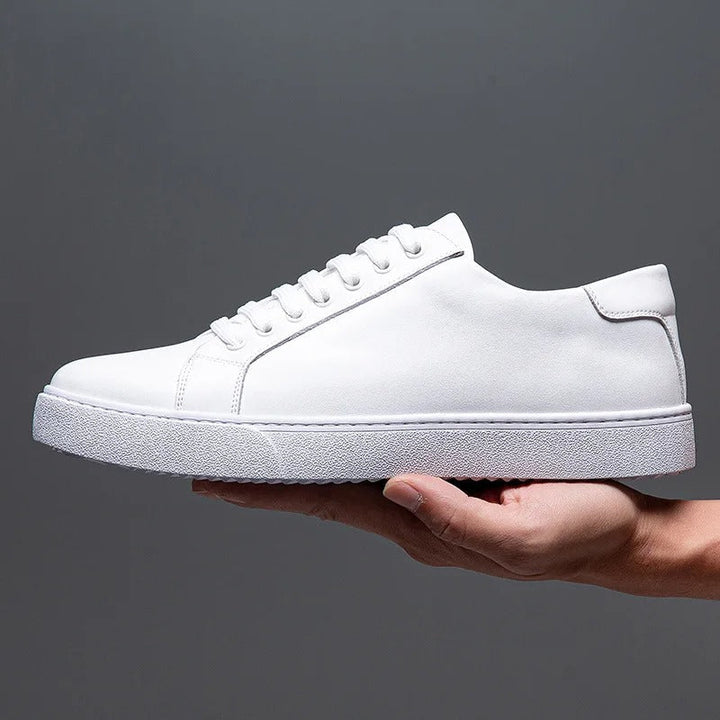 Sneakers Uomo Bianche Eleganti in Pelle per Stile Casual e Semi-Formale 10
