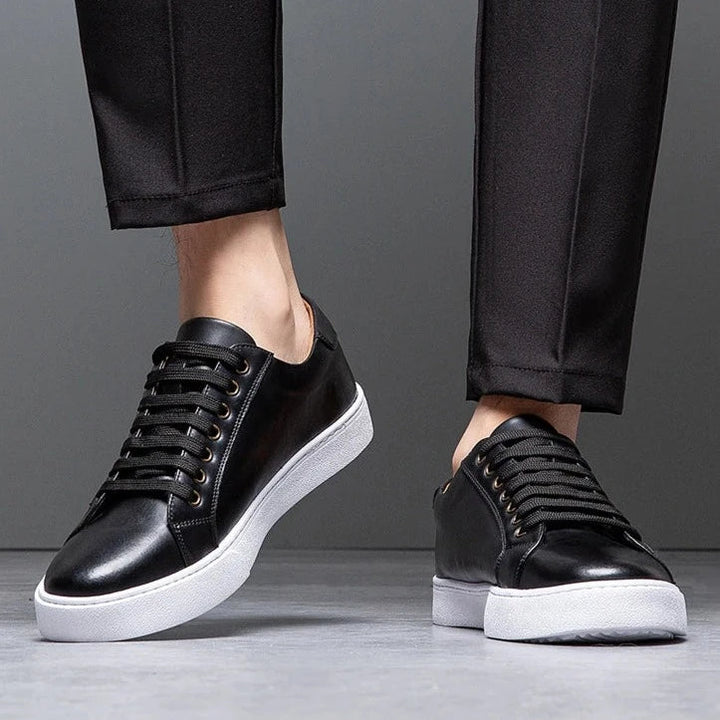 Sneakers Uomo Bianche Eleganti in Pelle per Stile Casual e Semi-Formale 2