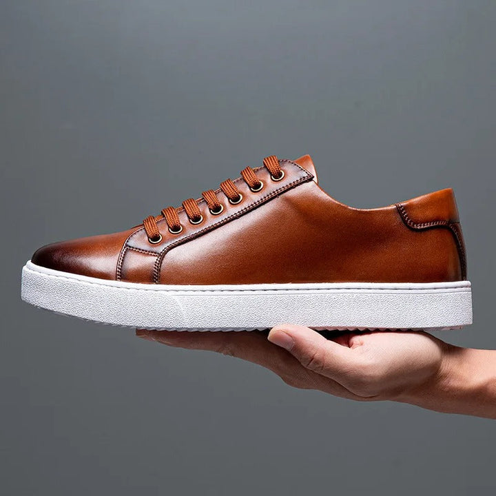 Sneakers Uomo Bianche Eleganti in Pelle per Stile Casual e Semi-Formale 7