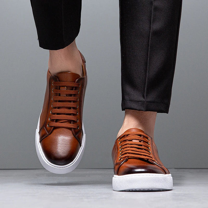 Sneakers Uomo Bianche Eleganti in Pelle per Stile Casual e Semi-Formale 8