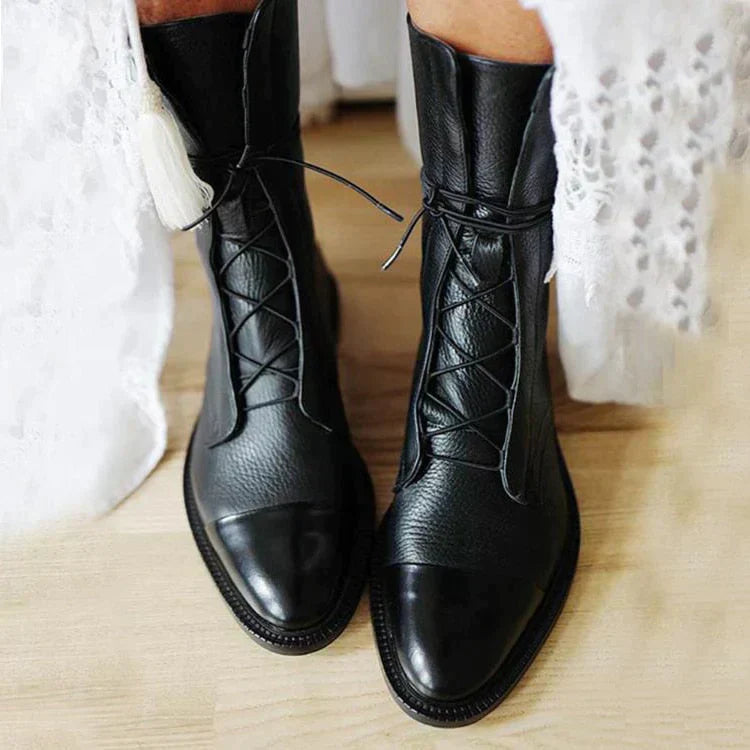 Stivaletti Vintage con Tacco Alto da Donna 0