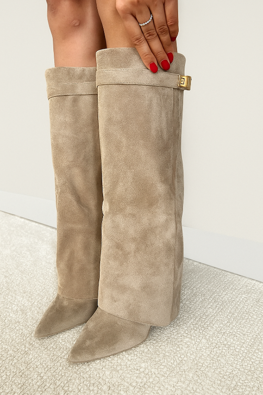 Stivali Alti Donna Eleganti con Tacco Quadrato per Look Estivi Chic 1