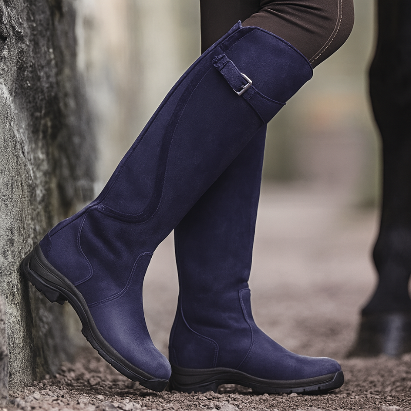 Botas de invierno para mujer resistentes al agua con suela de goma y amortiguación relajada