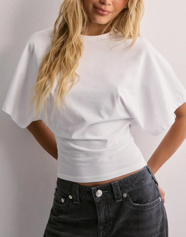 T-Shirt Donna con Maniche Svasate Elegante e Versatile per Occasioni Casual e Ufficio 6