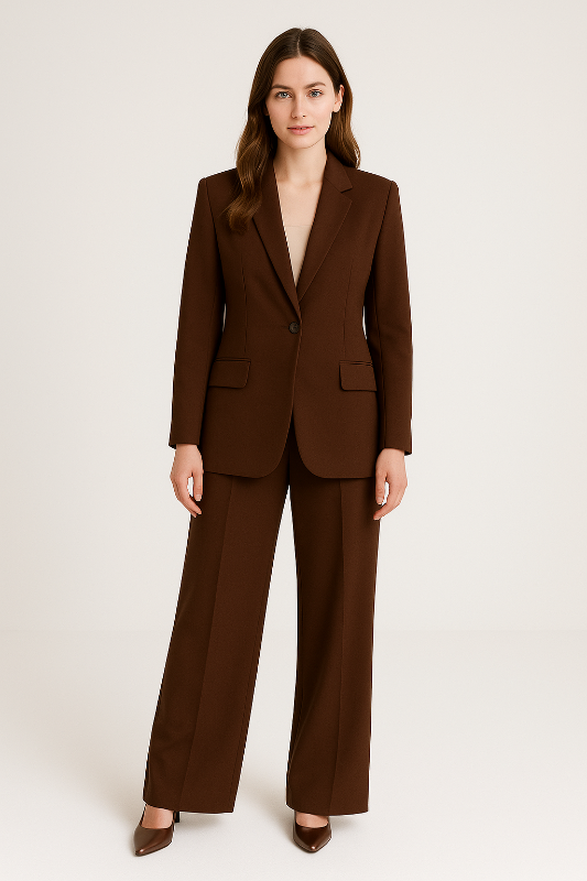 Tailleur Donna Elegante Completo Giacca Pantalone per Look Professionale 3