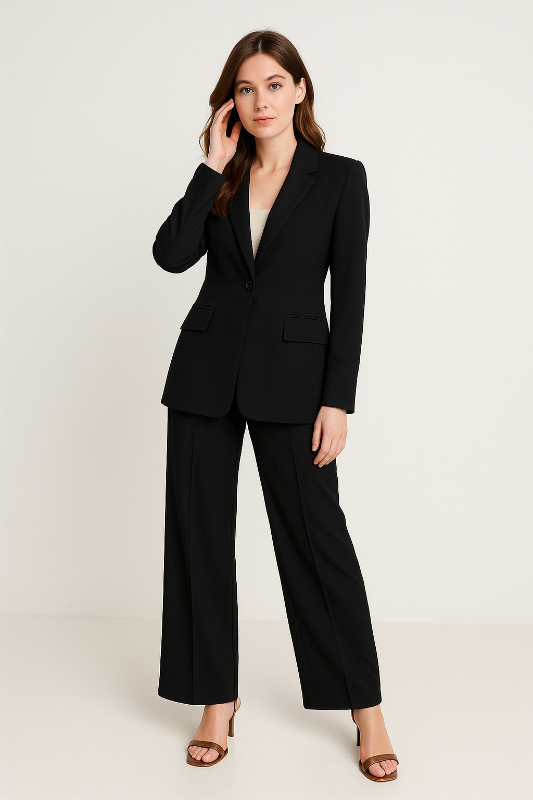Tailleur Donna Elegante Completo Giacca Pantalone per Look Professionale 4
