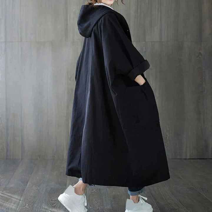 Trench Impermeabile Donna Oversize con Tasche Laterali - Elegante e Funzionale 4