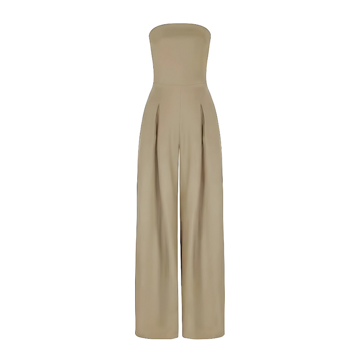 Tuta Elegante Donna Lunga Senza Maniche con Pantaloni Larghi per Look Casual e Comodo 5
