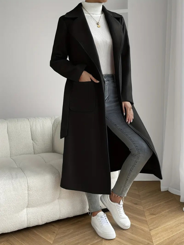 Vielseitiger Oversize-Langmantel für Damen für einen lässigen und formellen Look