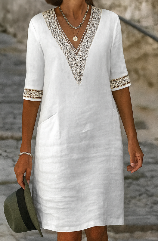 Elegantes und Frisches Sommerkleid für Damen - Ärmelloses Sommerkleid für besondere Anlässe und Freizeit