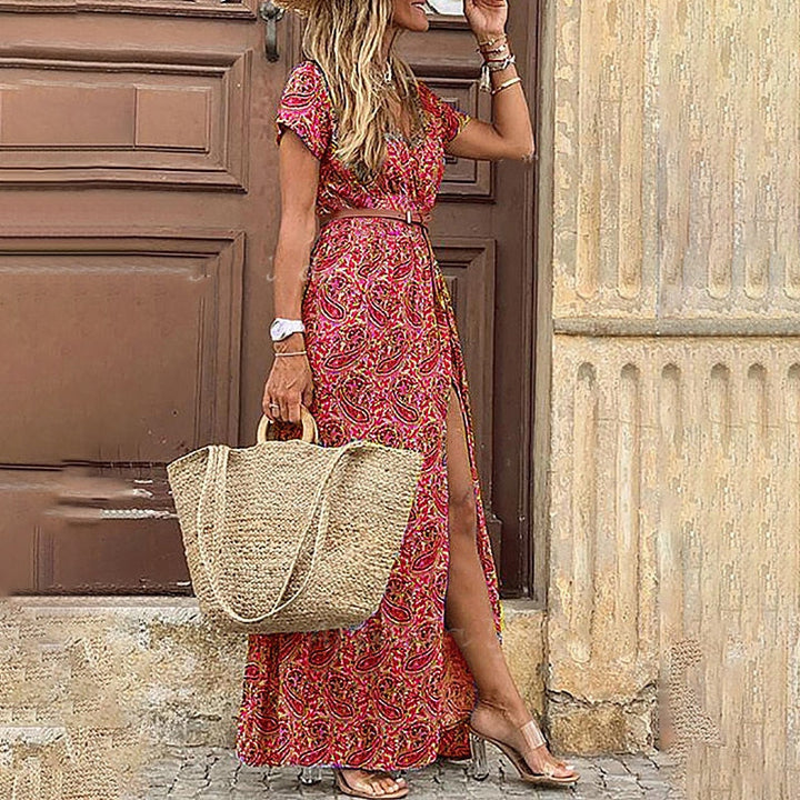 Vestito Donna Boho Estivo Fluido per Abbigliamento Donna Elegante e Comodo 0