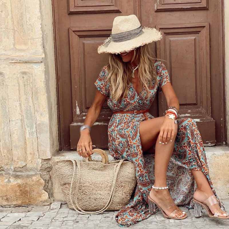 Vestito Donna Boho Estivo Fluido per Abbigliamento Donna Elegante e Comodo 2