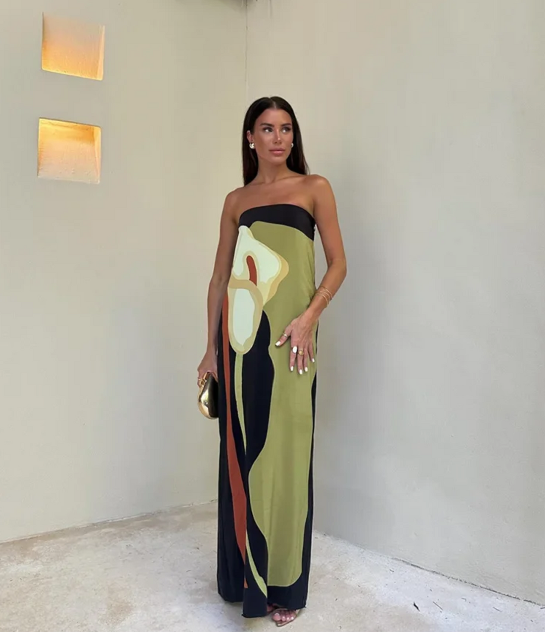 Vestito Donna Elegante con Scollatura a Cuore - Abbigliamento Donna per Occasioni Speciali 3