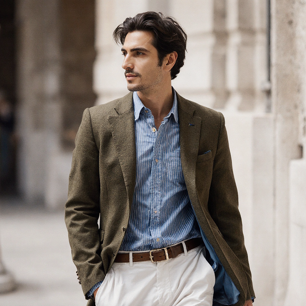 Eleganter Herrenblazer mit modernem Design und taillierter Silhouette